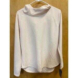 MTR Sport Womens Hoodie Large White Lightweight Pullover Recycled Polyester NWT